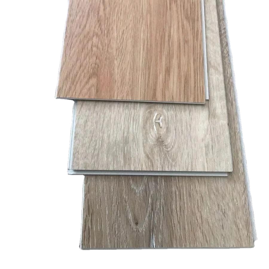 Lantai kunci vinil SPC warna oak klasik